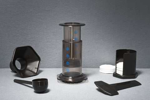 There's a reason we choose the Aeropress for filter brewing in our stores; simple to use, easy to clean, and consistently delicious coffee.