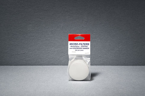 A packet of 350 fine paper discs, that do the majority of the work in ensuring your Aeropress brews have a clean and supple mouthfeel.